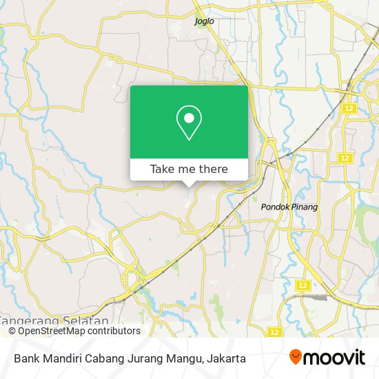 Bank Mandiri Cabang Jurang Mangu map