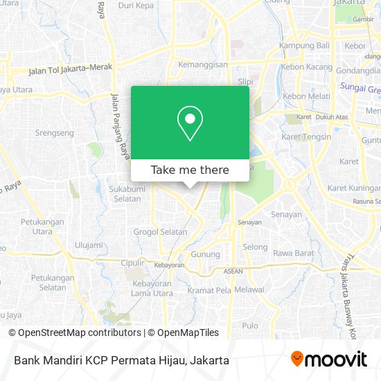 Bank Mandiri KCP Permata Hijau map