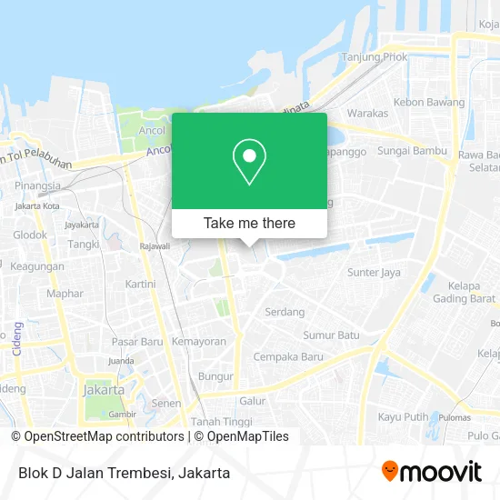 Blok D Jalan Trembesi map