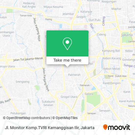 Jl. Monitor Komp.TVRI Kemanggisan Ilir map
