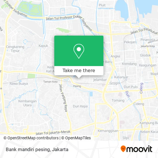 Bank mandiri pesing map