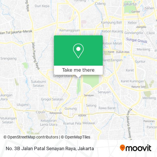 No. 3B Jalan Patal Senayan Raya map