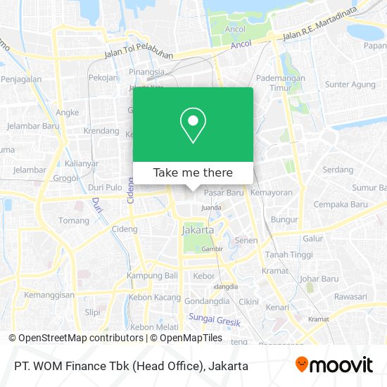 PT. WOM Finance Tbk  (Head Office) map