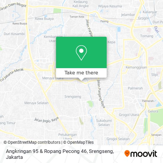 Angkringan 95 & Ropang Pecong 46, Srengseng map