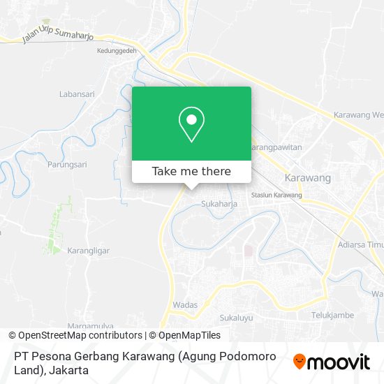 PT Pesona Gerbang Karawang (Agung Podomoro Land) map