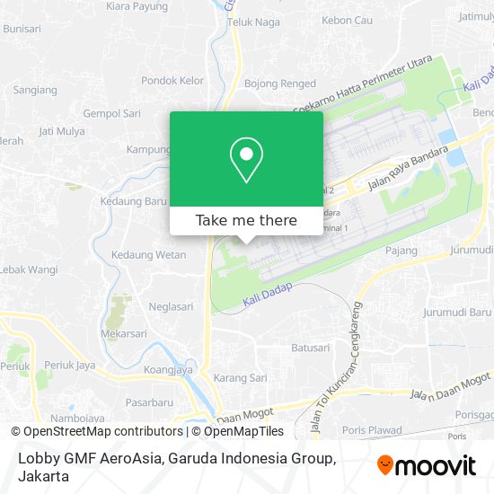 Lobby GMF AeroAsia, Garuda Indonesia Group map