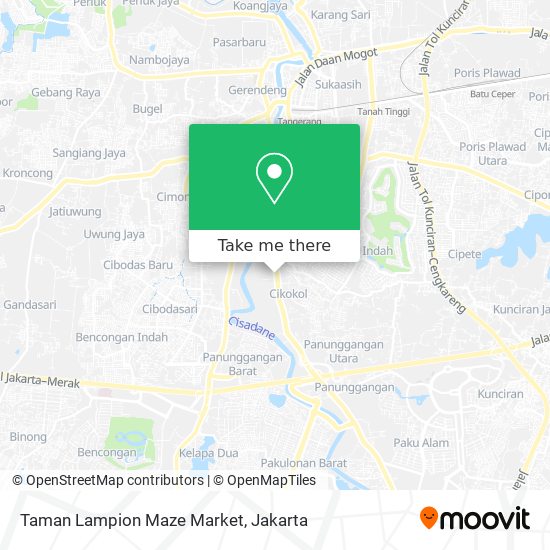 Taman Lampion Maze Market map