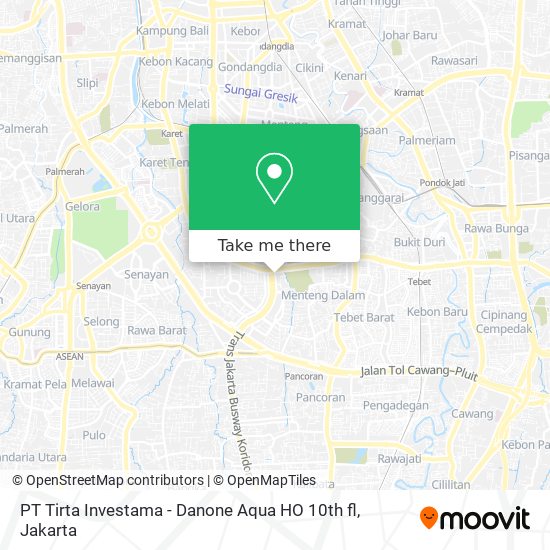 PT Tirta Investama - Danone Aqua HO 10th fl map