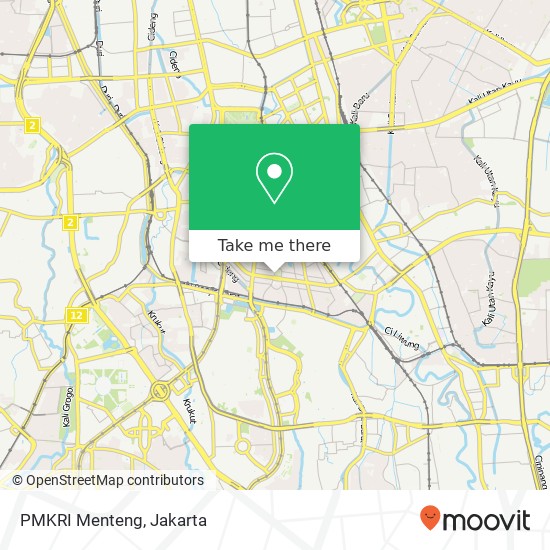 PMKRI Menteng map