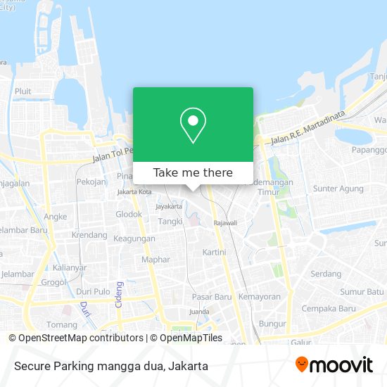 Secure Parking mangga dua map