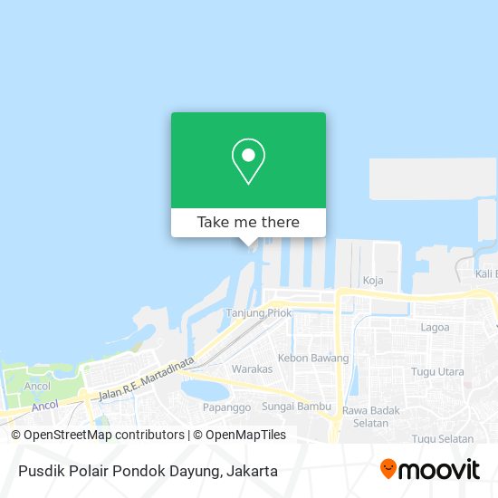 Pusdik Polair Pondok Dayung map