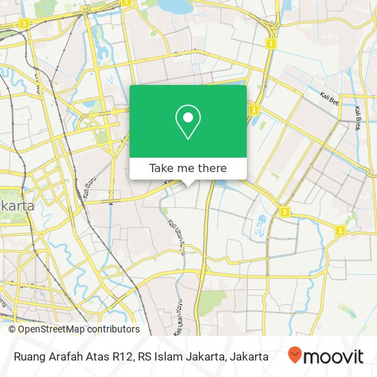 Ruang Arafah Atas R12, RS Islam Jakarta map