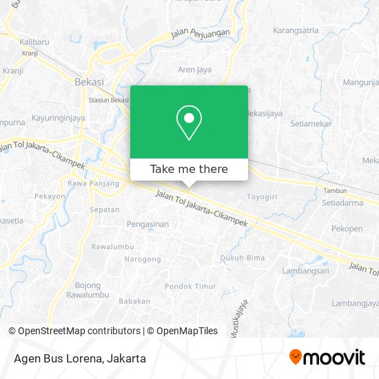 Agen Bus Lorena map