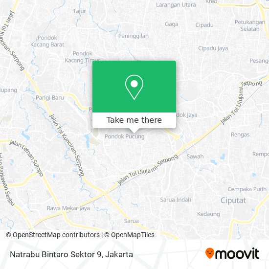 Natrabu Bintaro Sektor 9 map