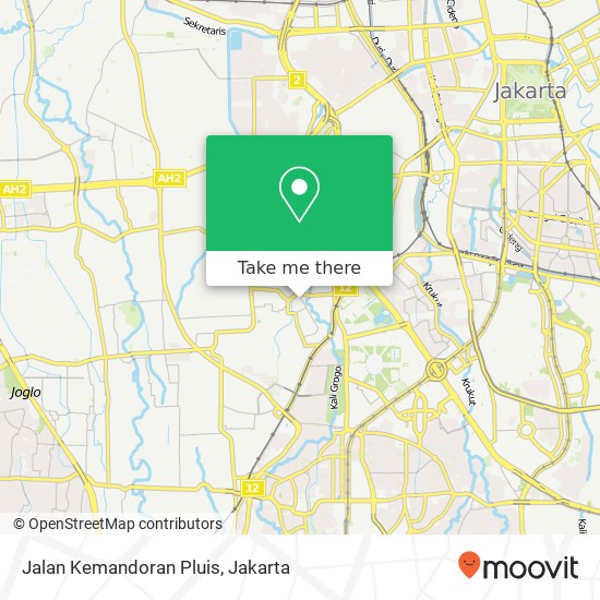 Jalan Kemandoran Pluis map