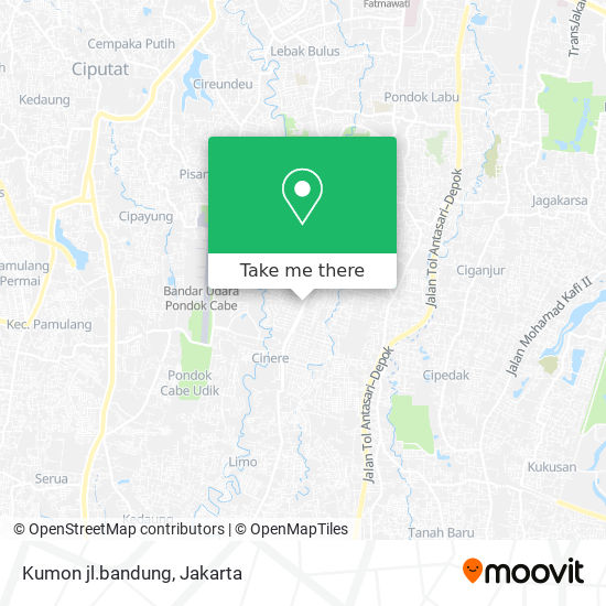 Kumon jl.bandung map