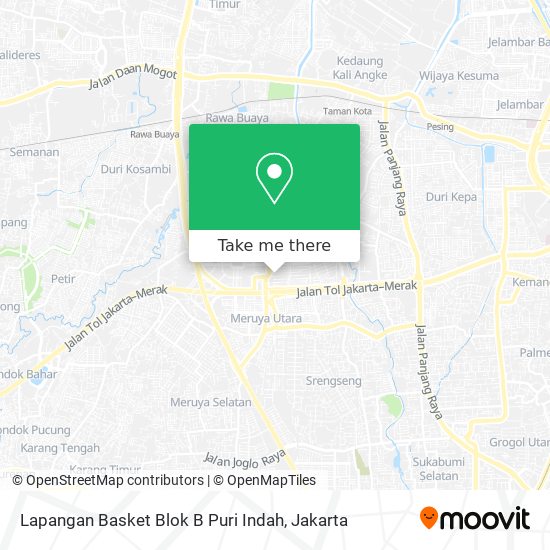 Lapangan Basket Blok B Puri Indah map