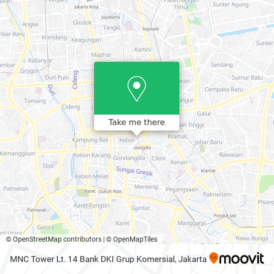 MNC Tower Lt. 14 Bank DKI Grup Komersial map