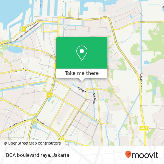 BCA boulevard raya map