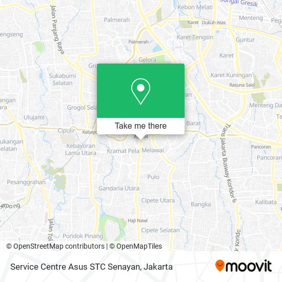 Service Centre Asus STC Senayan map