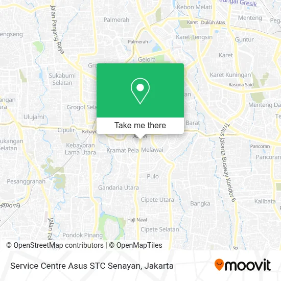 Service Centre Asus STC Senayan map