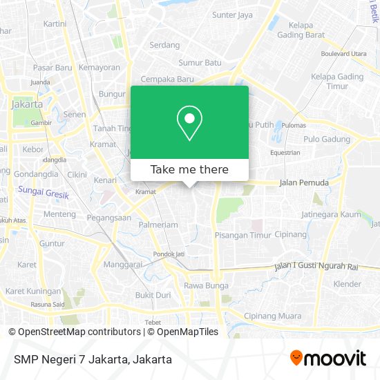 SMP Negeri 7 Jakarta map