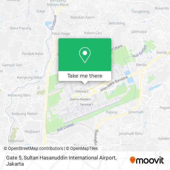 Gate 5, Sultan Hasanuddin International Airport map