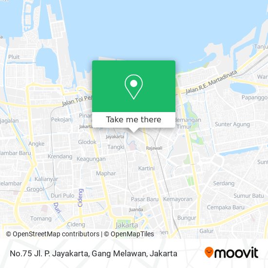 No.75 Jl. P. Jayakarta, Gang Melawan map