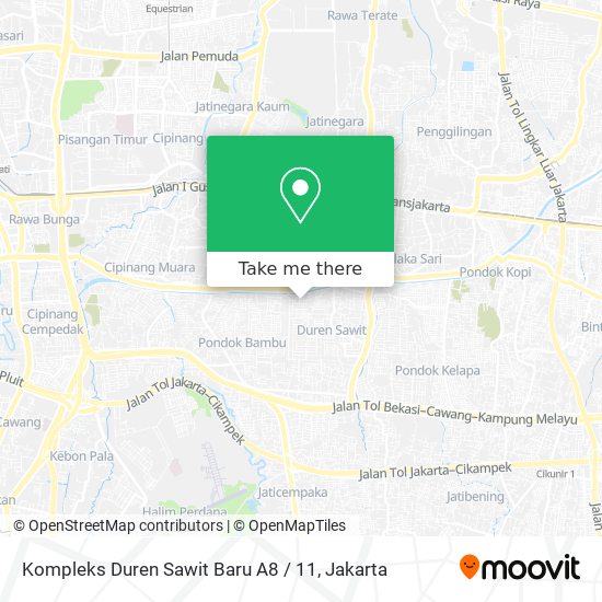 Kompleks Duren Sawit Baru A8 / 11 map