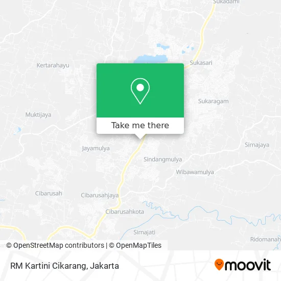 RM Kartini Cikarang map