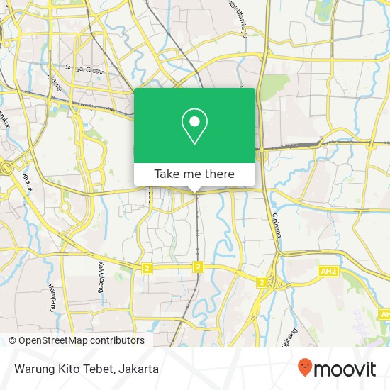 Warung Kito Tebet map