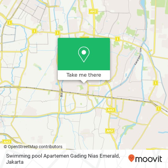 Swimming pool Apartemen Gading Nias Emerald map