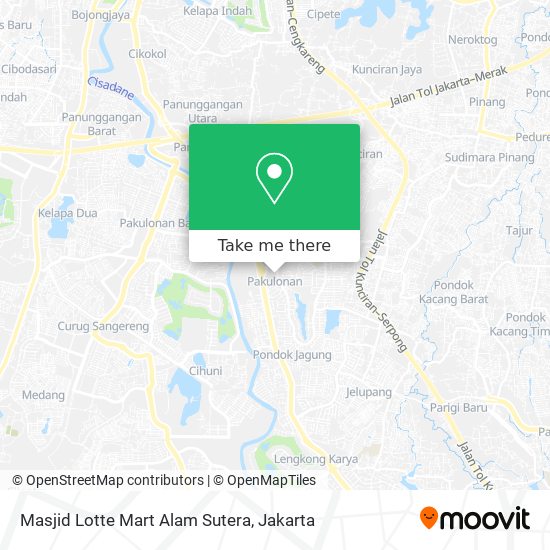 Masjid Lotte Mart Alam Sutera map