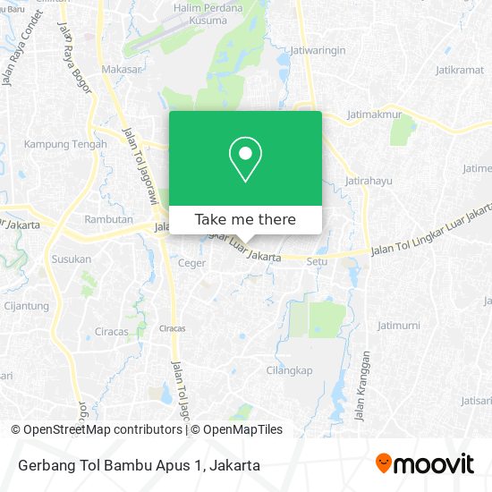 Gerbang Tol Bambu Apus 1 map