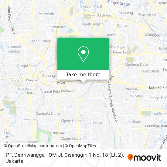 PT. Depriwangga - OM Jl. Cisanggiri 1 No. 18 (Lt. 2) map