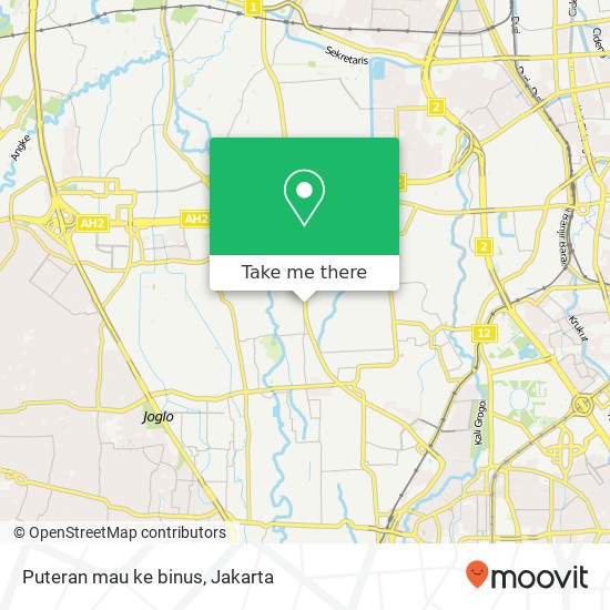 Puteran mau ke binus map