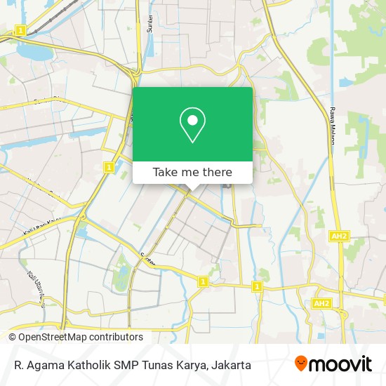 R. Agama Katholik SMP Tunas Karya map