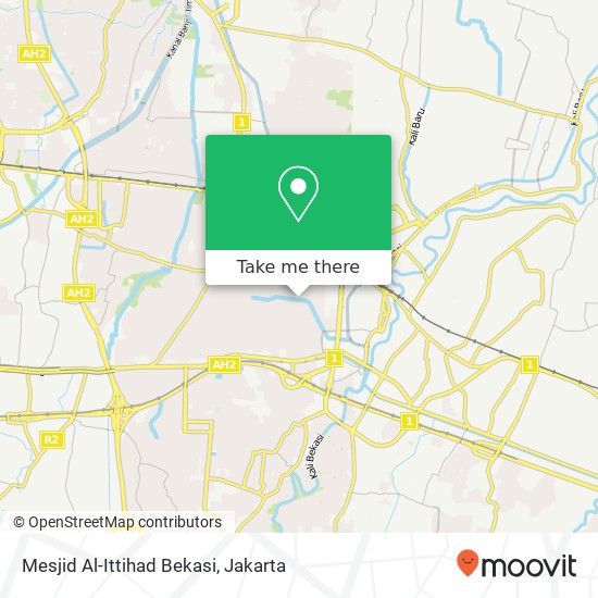 Mesjid Al-Ittihad Bekasi map