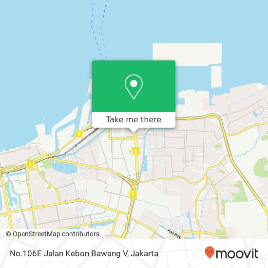 No.106E Jalan Kebon Bawang V map