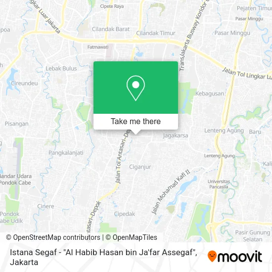 Istana Segaf - "Al Habib Hasan bin Ja'far Assegaf" map