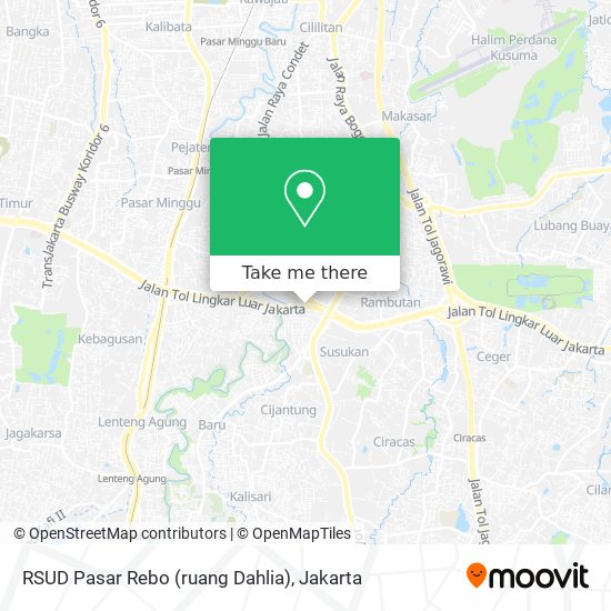 RSUD Pasar Rebo (ruang Dahlia) map