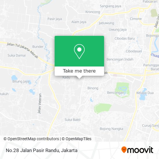 No.28 Jalan Pasir Randu map