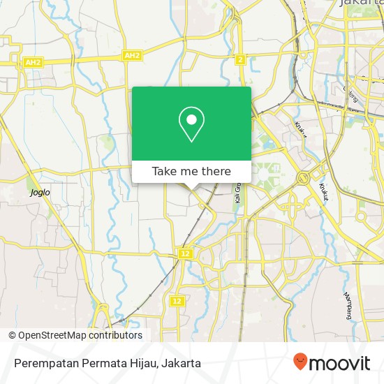 Perempatan Permata Hijau map