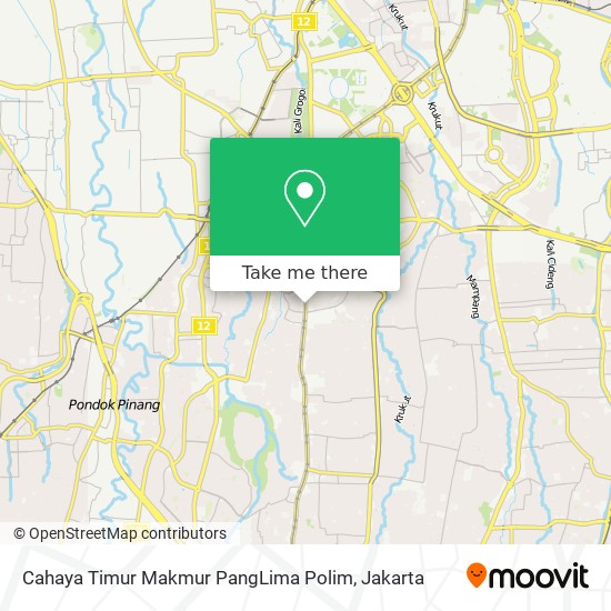 Cahaya Timur Makmur PangLima Polim map