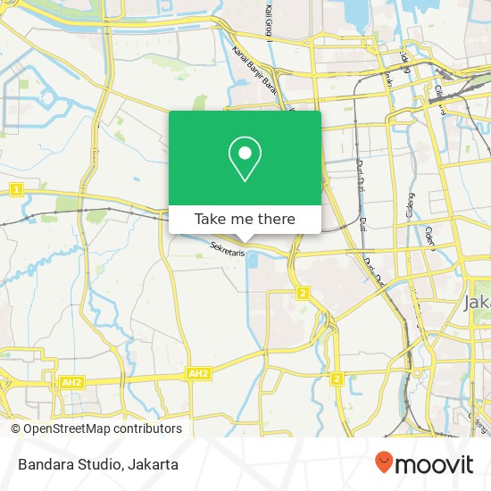 Bandara Studio map