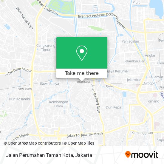 Jalan Perumahan Taman Kota map