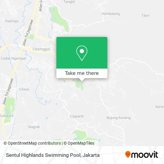 Sentul Highlands Swimming Pool map