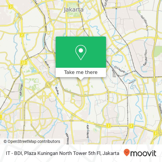 IT - BDI, Plaza Kuningan North Tower 5th Fl map