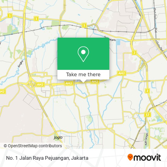 No. 1 Jalan Raya Pejuangan map