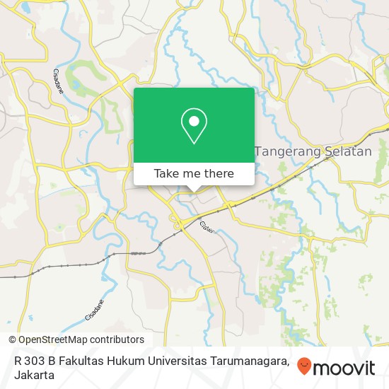 R 303 B Fakultas Hukum Universitas Tarumanagara map